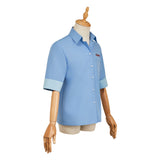 Dispatch Robert Robertson Mecha Man Blue Shirt Cosplay Costume Halloween Carnival Suit