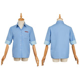 Dispatch Robert Robertson Mecha Man Blue Shirt Cosplay Costume Halloween Carnival Suit