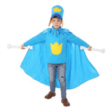 Dog Man Dog Man Kids Children Blue Outfit Cosplay Costume Outfit Halloween Carnival Suit