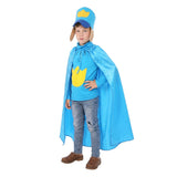 Dog Man Dog Man Kids Children Blue Outfit Cosplay Costume Outfit Halloween Carnival Suit