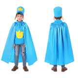 Dog Man Dog Man Kids Children Blue Outfit Cosplay Costume Outfit Halloween Carnival Suit
