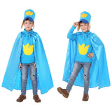 Dog Man Dog Man Kids Children Blue Outfit Cosplay Costume Outfit Halloween Carnival Suit