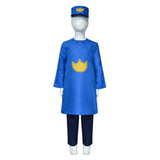 Dog Man Kids Children Blue Outfit Cosplay Costume Outfits Halloween Carnival Suit