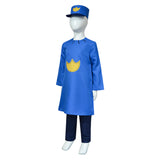 Dog Man Kids Children Blue Outfit Cosplay Costume Outfits Halloween Carnival Suit