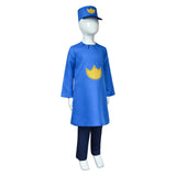 Dog Man Kids Children Blue Outfit Cosplay Costume Outfits Halloween Carnival Suit