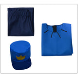 Dog Man Kids Children Blue Outfit Cosplay Costume Outfits Halloween Carnival Suit