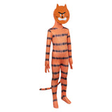 Dog Man Petey Kids Children Orange Jumpsuit Cosplay Costume Outfits Halloween Carnival Suit