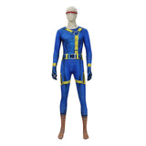 Doomsday Cyclops  Blue Jumpsuit Cosplay Costume Outfit Halloween Carnival Suit