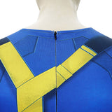 Doomsday Cyclops  Blue Jumpsuit Cosplay Costume Outfit Halloween Carnival Suit