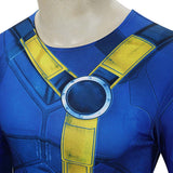 Doomsday Cyclops  Blue Jumpsuit Cosplay Costume Outfit Halloween Carnival Suit