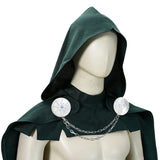 Doomsday Dr.Doom Green Cloak Cosplay Costume Outfit Halloween Carnival Suit