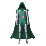 Doomsday Dr.Doom Green Jumpsuit Cosplay Costume Outfit Halloween Carnival Suit