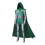 Doomsday Dr.Doom Green Jumpsuit Cosplay Costume Outfit Halloween Carnival Suit