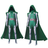 Doomsday Dr.Doom Green Jumpsuit Cosplay Costume Outfit Halloween Carnival Suit