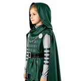 Doomsday Dr.Doom Kids Children Green Outfit Cosplay Costume Outfit Halloween Carnival Suit