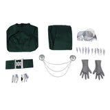 Doomsday Latverian Witch Women Green Outfit Cosplay Costume Outfit Halloween Carnival Suit