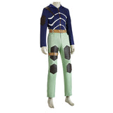 Doro He Doro Caiman Blue and Green Outfit Cosplay Costume Outfit Halloween Carnival Suit