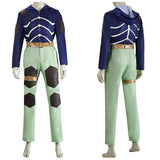 Doro He Doro Caiman Blue and Green Outfit Cosplay Costume Outfit Halloween Carnival Suit