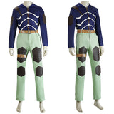 Doro He Doro Caiman Blue and Green Outfit Cosplay Costume Outfit Halloween Carnival Suit