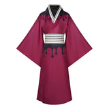 Douma Red Kimono Cosplay Costume Outfit Halloween Carnival Suit
