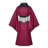 Douma Red Kimono Cosplay Costume Outfit Halloween Carnival Suit