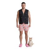 Dungeon Crawler Carl Carl Black Vest and Polka Dot Shorts Cosplay Costume Outfit Halloween Carnival Suit