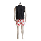Dungeon Crawler Carl Carl Black Vest and Polka Dot Shorts Cosplay Costume Outfit Halloween Carnival Suit