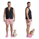Dungeon Crawler Carl Carl Black Vest and Polka Dot Shorts Cosplay Costume Outfit Halloween Carnival Suit