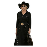 Dutton Ranch Beulah Women Black Outfit Cosplay Costume Outfit Halloween Carnival Suit