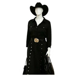Dutton Ranch Beulah Women Black Outfit Cosplay Costume Outfit Halloween Carnival Suit