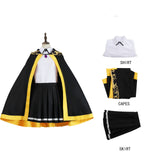 The Magical Journey of the Wand and Sword Colette Loire Women Black Outfit Cosplay Costume Outfit Halloween Carnival Suit