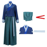 East Palace Saeng Gang Women Blue Outfit Cosplay Costume Outfit Halloween Carnival Suit