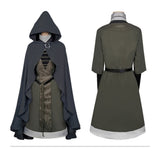 Elden Ring Melina Women Gray Hat Robe Cosplay Costume Outfit Halloween Carnival Suit