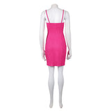 Elle Woods Women Pink Dress Cosplay Costume Outfit Halloween Carnival Suit