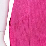 Elle Woods Women Pink Dress Cosplay Costume Outfit Halloween Carnival Suit