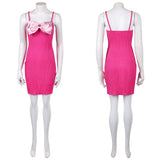 Elle Woods Women Pink Dress Cosplay Costume Outfit Halloween Carnival Suit