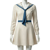 Enola Holmes 3 Enola Women White Sailor Outfit Cosplay Costume Outfit Halloween Carnival Suit