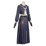 FF Tifa Lockhart Women Black Uniform Dress Cosplay Costume Outfits Halloween Carnival Suit