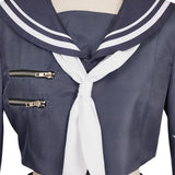 FF Tifa Lockhart Women Black Uniform Dress Cosplay Costume Outfits Halloween Carnival Suit