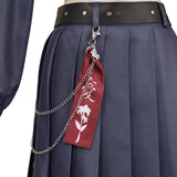 FF Tifa Lockhart Women Black Uniform Dress Cosplay Costume Outfits Halloween Carnival Suit