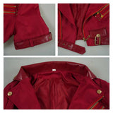 Final Fantasy Aerith Gainsborough Classic Red Coat Set Cosplay Costume Outfit Halloween Carnival Suit