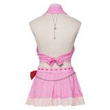 Final Fantasy Aerith Women Pink Swimsuit Cosplay Costume Outfit Halloween Carnival Suit