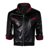 Final Fantasy Cloud Black Leather Coat Cosplay Costume Outfits Halloween Carnival Suit