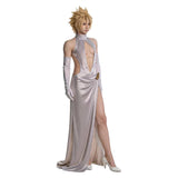 Final Fantasy Cloud Strife White Dress Cosplay Costume Outfit Halloween Carnival Suit