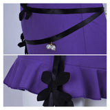 Final Fantasy Tifa Lockhart Purple Halter Neck Dress Outfit Cosplay Costume Outfits Halloween Carnival Suit
