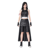Final Fantasy Tifa Lockhart Women Black Outfit Cosplay Costume Outfit Halloween Carnival Suit