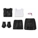Final Fantasy Tifa Lockhart Women Black Outfit Cosplay Costume Outfit Halloween Carnival Suit