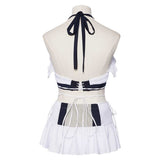 Final Fantasy Tifa Lockhart Women White Swimsuit Cosplay Costume Outfit Halloween Carnival Suit