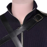 Final Fantasy VII : Advent Children Cloud Black Outfit Cosplay Costume Outfit Halloween Carnival Suit