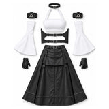 Final Fantasy VII Revelation Tifa Lockhart Women White Outfit Cosplay Costume Outfit Halloween Carnival Suit
